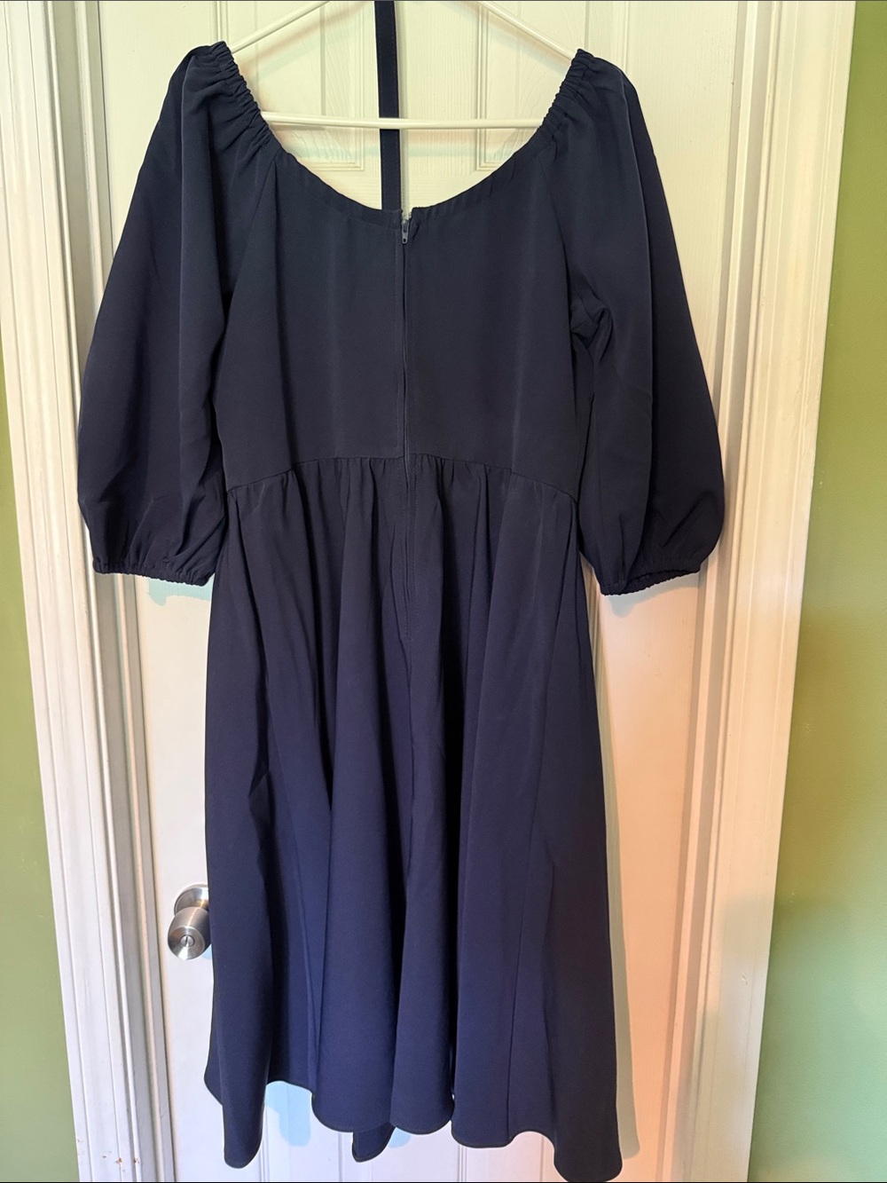 Vacation dress in Navy Blue Vixen by Micheline Pitt size XL - Picture 4 of 6
